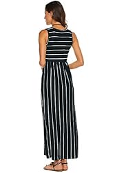 Hount Summer Striped Maxi Dresses for Women