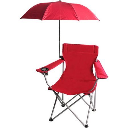 Ozark Trail Attachable Umbrella for Outdoor Folding Chair, Red/Pink - Umbrella ONLY - Thumbnail 4