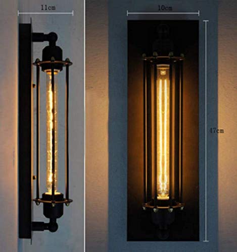 FLTRADE 8W LED wandlamp indoor draadkooi Edison vintage retro metalen cafés antieke wandlamp buiskooi loft verlichting… - Afbeelding 3