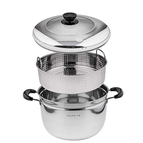 Single Stainless Steel Steamer Pot Cookware Pot, Vegetable Steamer with