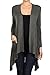 Modern Kiwi® Solid Cascading Knit Pocket Cardigan