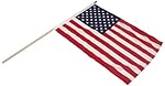 US Flag Store US Stick Flag 12 by 18-Inch Mounted on 24-Inch Wood Stick