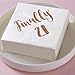 MAGJUCHE Finally 21 Cocktail Napkins, 50-Pack 3ply White Rose Gold 21st Birthday Dinner Celebration Party Decoration Napkin