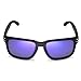 Walleva Replacement Lenses For Oakley Holbrook Sunglasses - Multiple Options Available (Purple Coated - Polarized)