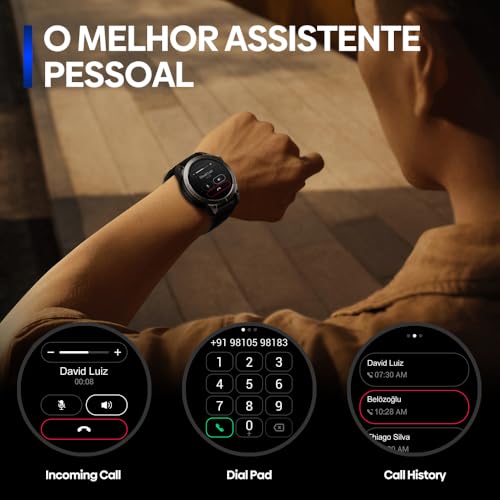 Zeblaze Smart Watch Stratos 3 Pro Relogio Inteligente Masculino Relógio Inteligente, GPS 100+, 5ATM a Prova d'Agua, Chamadas Bluetooth,Android Smart Watch for Android IOS