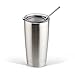 Accmor 18/8 Stainless Steel Straws, Reusable Metal Drinking Straws for 20 Oz Yeti Tumbler Rambler Cups (12, FBA)