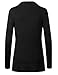 BILY Women Open Front Long Sleeve Classic Knit Cardigan Black X-Large