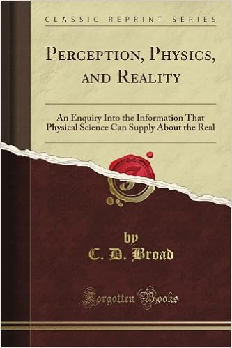 Perception Physics And Reality An Enquiry Into The Information