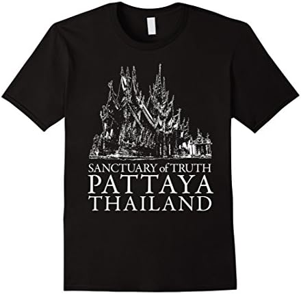 Men's Sanctuary of Truth Pattaya Thailand Tourist Souvenir T-Shirt XL Black