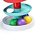 infunbebe Ball Drop Tower Colorful Ball Run Toy with 7 Balls for Toddlers, Activity Toy for Infant from 12 Months and up