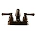 Dura Faucet (DF-PL620L-ORB) Designer Two Handle Arc Spout RV Lavatory Faucet (Oil Rubbed Bronze)