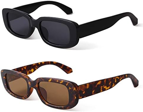 BUTABY Rectangle Sunglasses for Women 