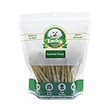 Chicken Flavored Rawhide Dog Treats for Small Dogs Made in the USA Only by Lucky Premium Treats, 85 Chews