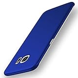 Yihailu Galaxy S7 Edge Case, Smoothly Frosted Matte Shield Hard Cover Skin Shockproof Ultra Thin Slim Case Full Body Protective Scratch Resistant Slip Resistant Cover for Samsung S7 Edge (Silky Blue)