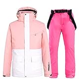 Winter Women's Stitching Snow Ski Jacket Warm