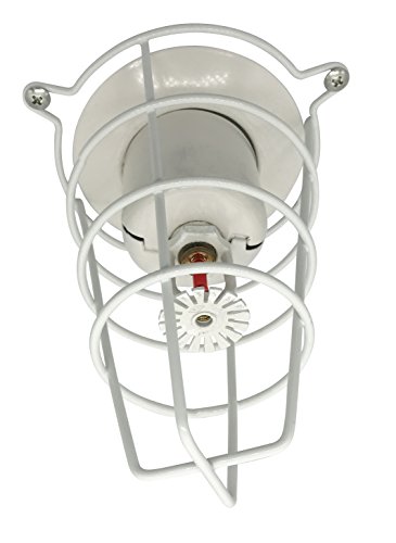 image for Happy Tree (9 Pack) White Fire Sprinkler Head Guard for Both 1/2