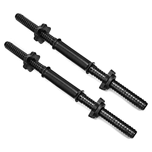 Adjustable Dumbbell Bar, Dumbbell Handle with Collars Threaded Dumbbell