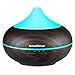 InnoGear 500ml Aromatherapy Essential Oil Diffuser Wood Grain Aroma Diffusers Cool Mist Humidifier with Timer Adjustable Mist 7 Color Changing Night Lights Waterless Auto Shut-Off