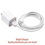 Bright Charge Wall Travel Charger Mfi Apple Certified Rapid, Lightning Charger with Durable Cable for IPhone 7/7 Plus/6/6 Plus/IPad Air 2/IPad Air - 2.4 Amp - White