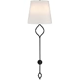 Savoy House 9-2866-2-89 Roxbury Traditional Modern Farmhouse White Fabric Wall Sconce, 2-Light 120 Total Watts, 32" H x 10" W