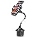 Cell Phone Holder for Car, suily Universal Adjustable Gooseneck Cup Holder Cradle 360 Degree Rotatable Car Mount for iPhone Xs/XS Max/X/8/7 Plus/Galaxy S10/S9/S8/S7 Edge/Huawei Smartphones(Black)