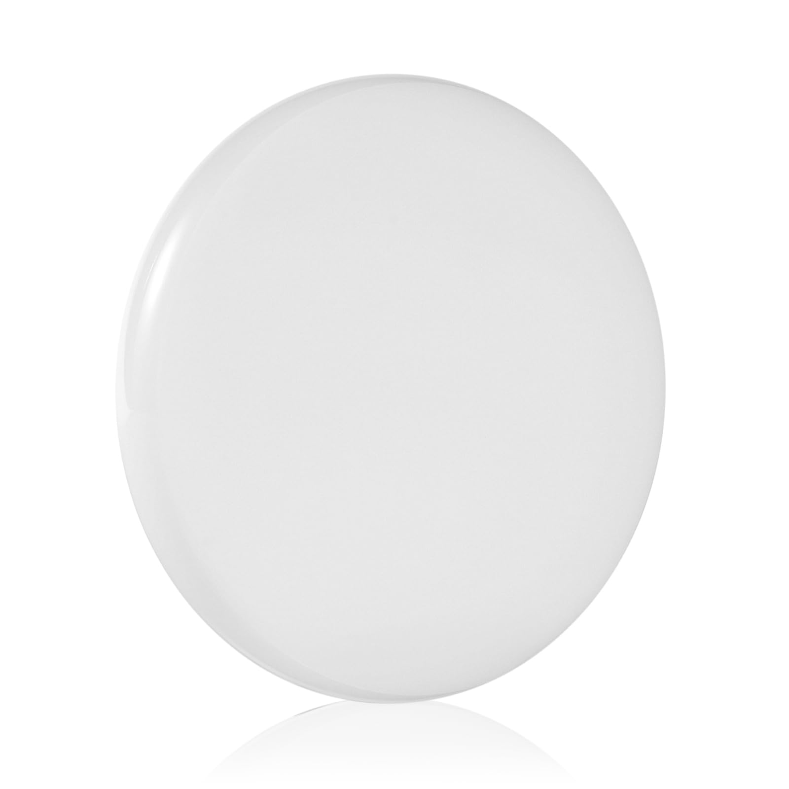 Optical Glass Spinning Top Base, Double-Concave Crystal, Diameter 100 mm (3.94"), Thickness 14 mm (0.55"), Smooth, Low Friction, Extends Spin Time (S, White)