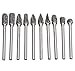 eBoTrade 10 Pieces Tungsten Carbide Rotary Burr Set, 1/8