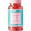 Chewable-Hair-Vitamins-for-Hair-Growth-Anti-Hair-Loss-Thinning-Hair-Multivitamins-Skin-Nails-Hair-Supplements-for-Women-Biotin-Hair-Regrowth-Pills-60-Chewy-Gummy-Tablets-1-Month-Hairburst Hair Burst Vitamin Hair Gummies with Biotin for Longer & Thicker Looking Hair - Added Zinc, Vitamin C & Selenium - 1…