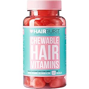 Chewable-Hair-Vitamins-for-Hair-Growth-Anti-Hair-Loss-Thinning-Hair-Multivitamins-Skin-Nails-Hair-Supplements-for-Women-Biotin-Hair-Regrowth-Pills-60-Chewy-Gummy-Tablets-1-Month-Hairburst Hair Burst Vitamin Hair Gummies with Biotin for Longer & Thicker Looking Hair - Added Zinc, Vitamin C & Selenium - 1…