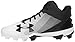 Under Armour Men's Leadoff Mid RM, Black (001)/White, 7.5