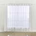 Deconovo White Sheer Curtains 84 Inch Length Grommet Voile Drape Curtains for Living Room 2 Panels 52x84 Inch
