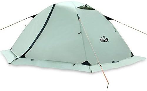 Outdoor Four Seasons 2 Person Winterized Winter Tent Double Layer Beach Tourist Camping Tent Snow Skirt