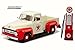 Greenlight 12991 1953 Ford F-100 Texaco with Vintage Texaco Gas Pump 1:18 Scale