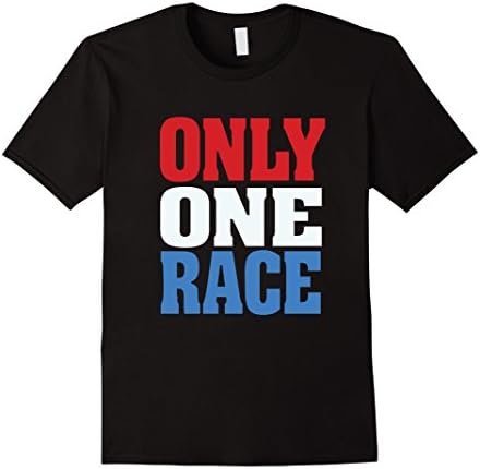 Mens ONLY ONE RACE (Human) PEACE RISE LOVE ABOVE HATE T-Shirt Medium Black