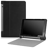 MoKo Lenovo Yoga Tab 3 8 Case - Ultra Lightweight Smart Slim Shell Stand Cover Case for Lenovo Yoga Tab 3 8 Inch 2015 Tablet, Black