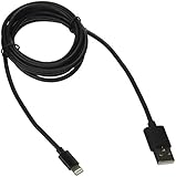 Pangea Apple Certified Lightning Cable - 5 Foot - for iPhone 5 (5/5S/5C), iPad Air, iPad Mini with Retina, iPad (4th gen), iPad Mini, iPod touch (5th gen), and iPod nano (7th gen) - Black.