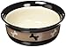 PetRageous 10071 City Pets Bones Dishwasher-Safe Dog Food and Water Bowl 6.125-Inch Diameter 2.5-Inch Tall 2-Cups Capacity for Small Dogs and Cats, Black