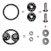 Bumper Quick Release Fasteners Kit-8PCS Black Universal Aluminum Fasteners Clips Bumper Trunk Fender Hatch Lids Screws Spike for Fender Car Bumper Trunk Lids