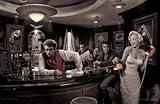 Java Dreams Marilyn Elvis James Dean Bogart Art Poster Print by Chris Consani, 24x36