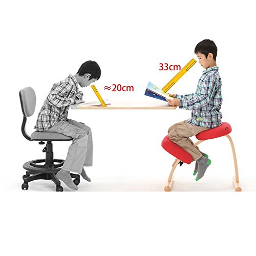 MOMO Student Chair Lift Chair Good Posture Learning Chair Child Solid Wood Home Computer Chair Prevention Humpback Kneeling Chair,88