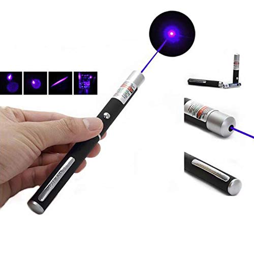 5mW laser pointer high power red 650nm green 532nm blue purple 405nm laser stylus adjustable combustion matching no battery (Purple)