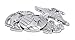 Elektroplate Officially Licensed Premium U.S. Marines Eagle Globe Anchor Insignia Silver Chrome All Metal Emblem for Cars, Trucks, and All Auto | Universal Fit at 3.5
