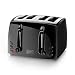 BLACK+DECKER 4-Slice Toaster, Extra-Wide, Black, TR1410BD primary