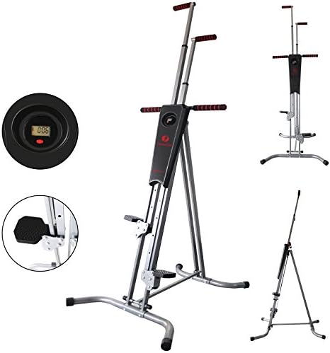 Hansentus Reinforced Vertical Climber Machine foldable Exercise Stepper / Fitness Climbing Machine for Home Trainer