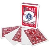 Magic Makers Bicycle Blank Face Red Back Deck