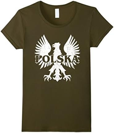 Womens Polska Polish Eagle Polish Pride Graphic T-Shirt XL Olive