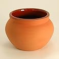 Ancient Cookware, Indian Clay Biryani Individual Serving Bowl, Medium, 20 Ounces