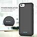 Xooparc Battery Case for iPhone 6s/6, 6000mah Protective Portable Charging Case Rechargeable Extended Battery Pack for Apple iPhone 6/6s(4.7') Backup Power Bank Cover (Black)