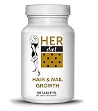 HERdiet Hair and Nail Growth for Women Extra Strength Supplement Boost Speed and Stronger Healthier Hair Prevent Hair Loss Pills