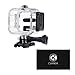 CamKix Waterproof Housing Compatible with GoPro Hero5 / Hero4 Session Action Camera - for Underwater Use - Water Resistant up to 132ft (40m) - Take Your Camera 4X Deeper